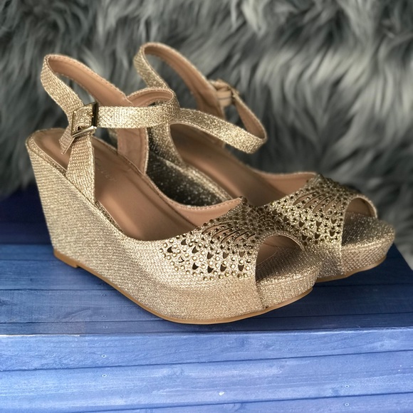 Open Tope platform Wedge Heels - Picture 3 of 6